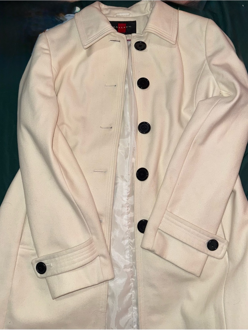 Cream colored pea Coat